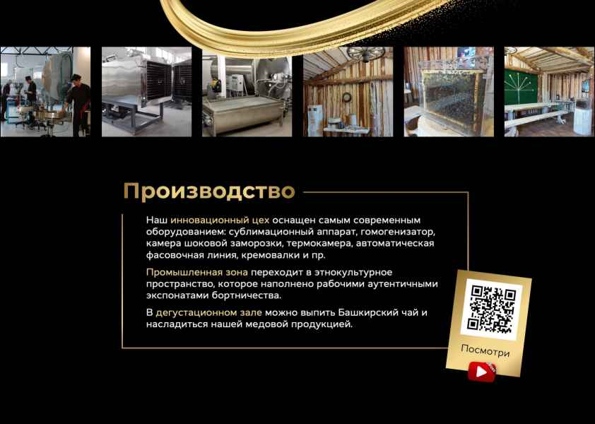 Презентация дикого мёда. Производство
