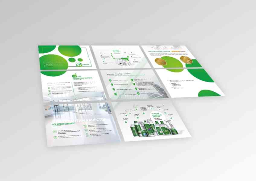 Презентация для производителя чистящих средств в Powerpoint от LESL.RU
